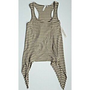 Robbi & Nikki Women's Olive Stripe Tank Top ( XS )